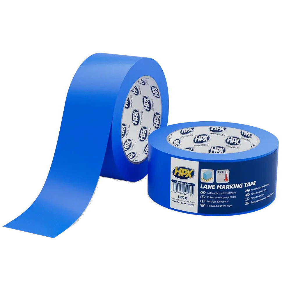 Стрічка самоклеюча для маркування підлоги · HPX LB5033 Lane Marking Tape 50мм x 33м