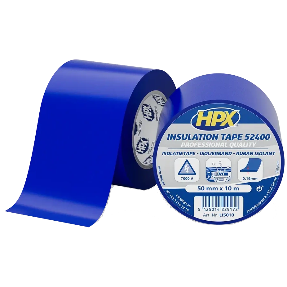 Стрічка ПВХ ізоляційна · HPX LI5010 52400 50мм x 10м