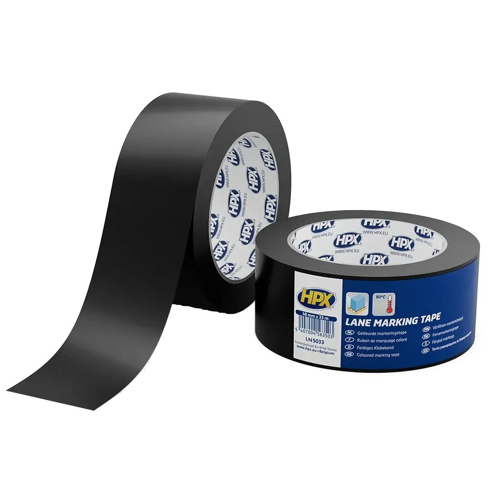 Стрічка самоклеюча для маркування підлоги · HPX LN5033 Lane Marking Tape 50мм x 33м