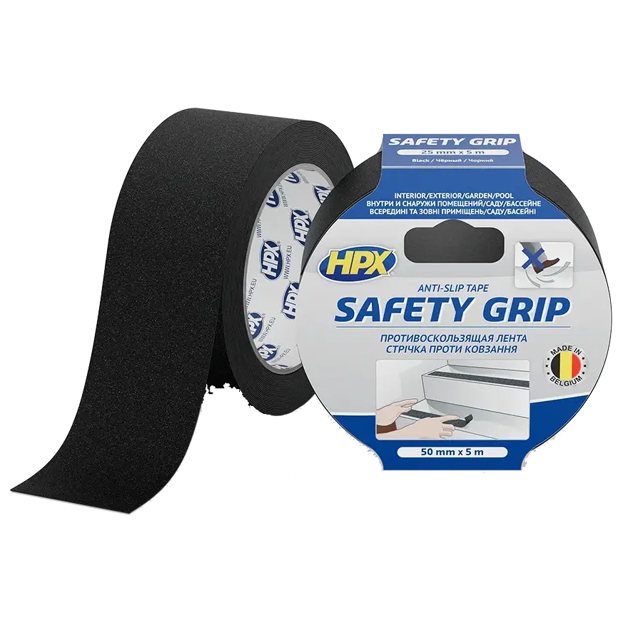Стрічка самоклеюча проти ковзання · HPX SB5005 SAFETY GRIP 50мм x 5м