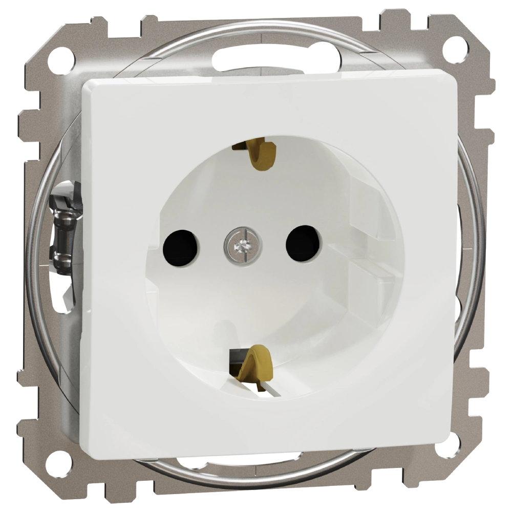Розетка · Schneider Electric Sedna Design & Elements SDD111022 з заземлення та шторками