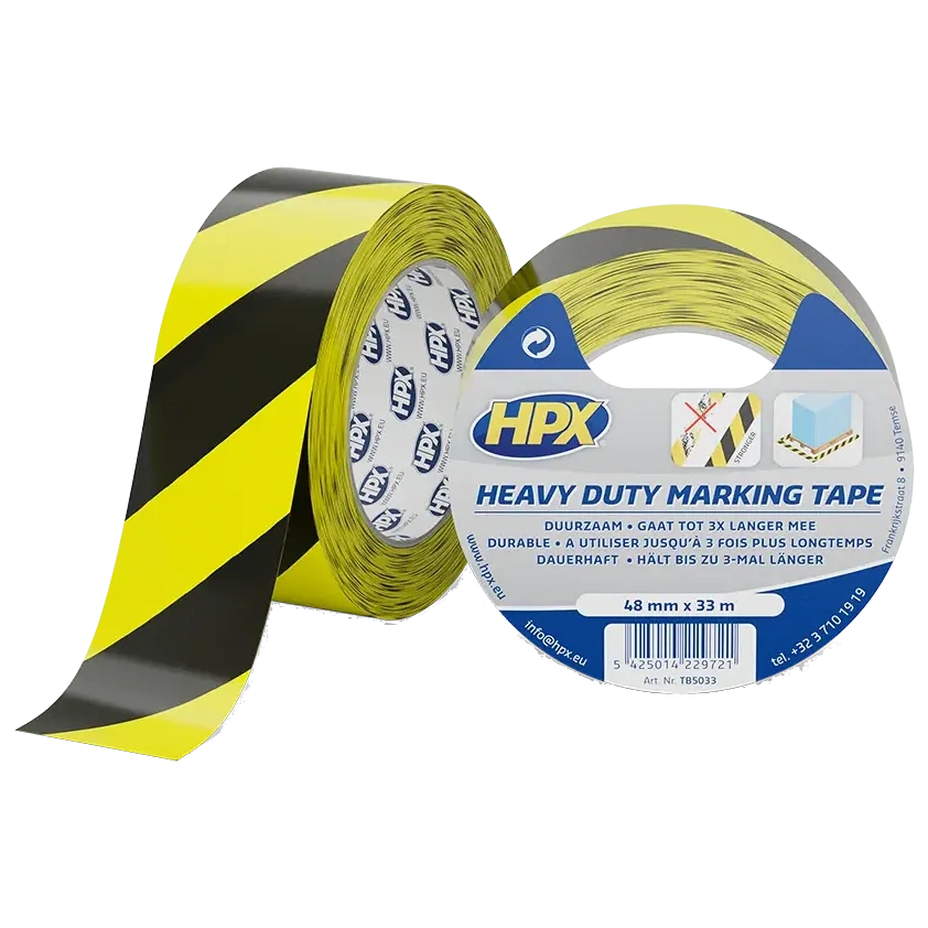 Стрічка для розмітки · HPX TB5033 HEAVY DUTY 48мм х 33м