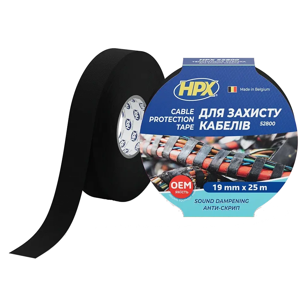 Стрічка для жгутування та захисту кабелів · HPX TP1910 19мм х 25м