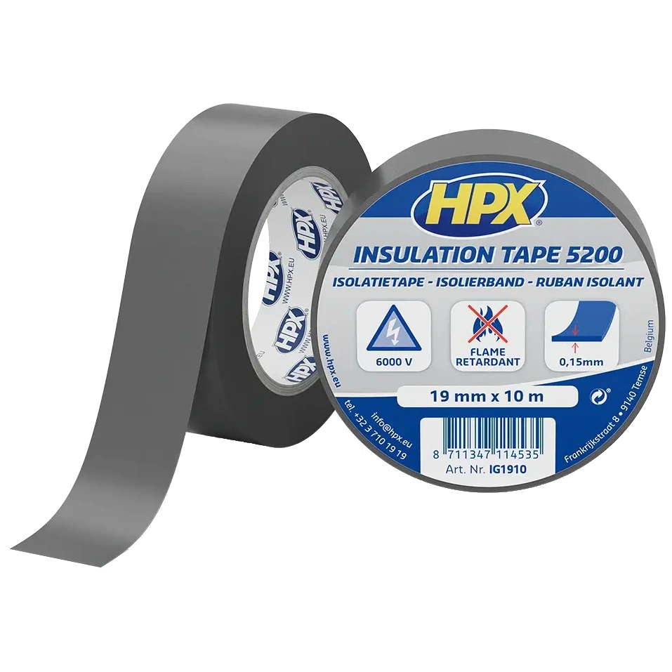 Стрічка ПВХ ізоляційна · HPX IG1910 HPX5200 19мм х 10м