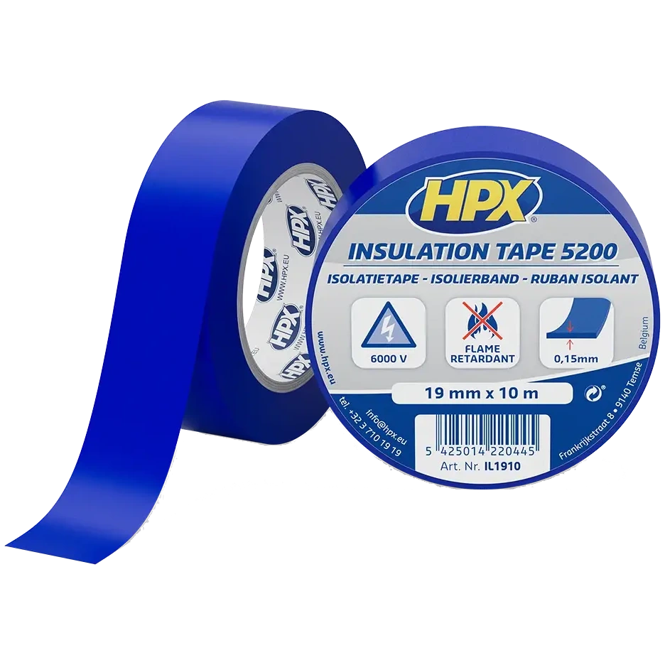 Стрічка ПВХ ізоляційна · HPX IL1910 HPX5200 19мм х 10м