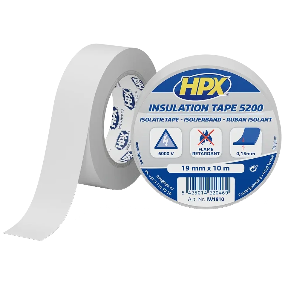 Стрічка ПВХ ізоляційна · HPX IW1910 HPX5200 19мм х 10м