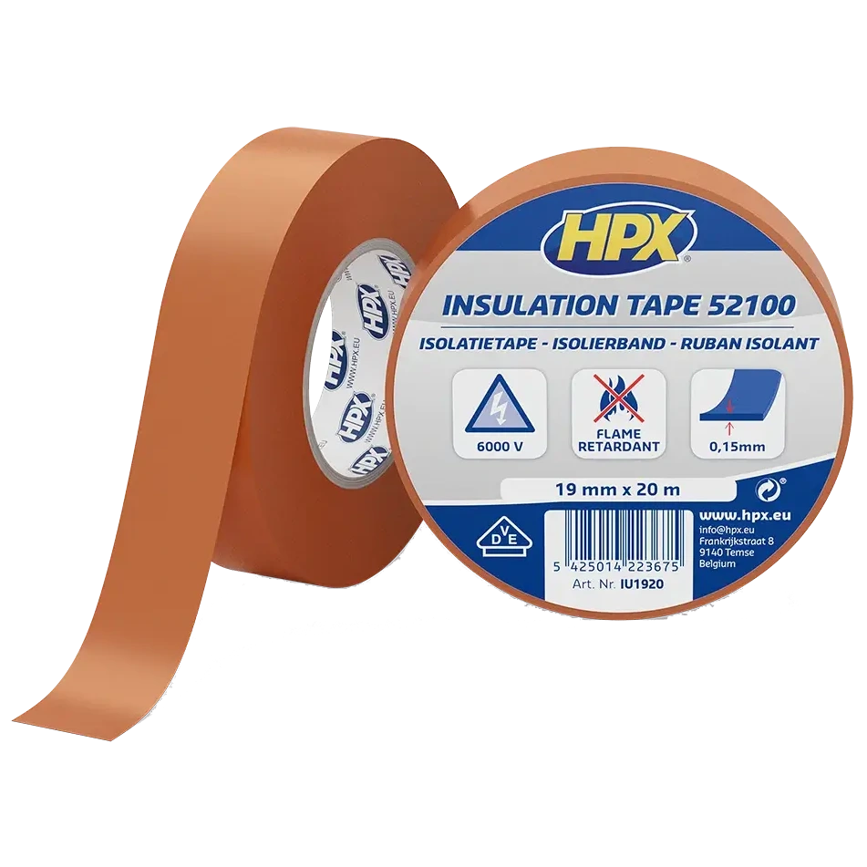 Стрічка ПВХ ізоляційна · HPX IU1920 HPX52100 19мм х 20м