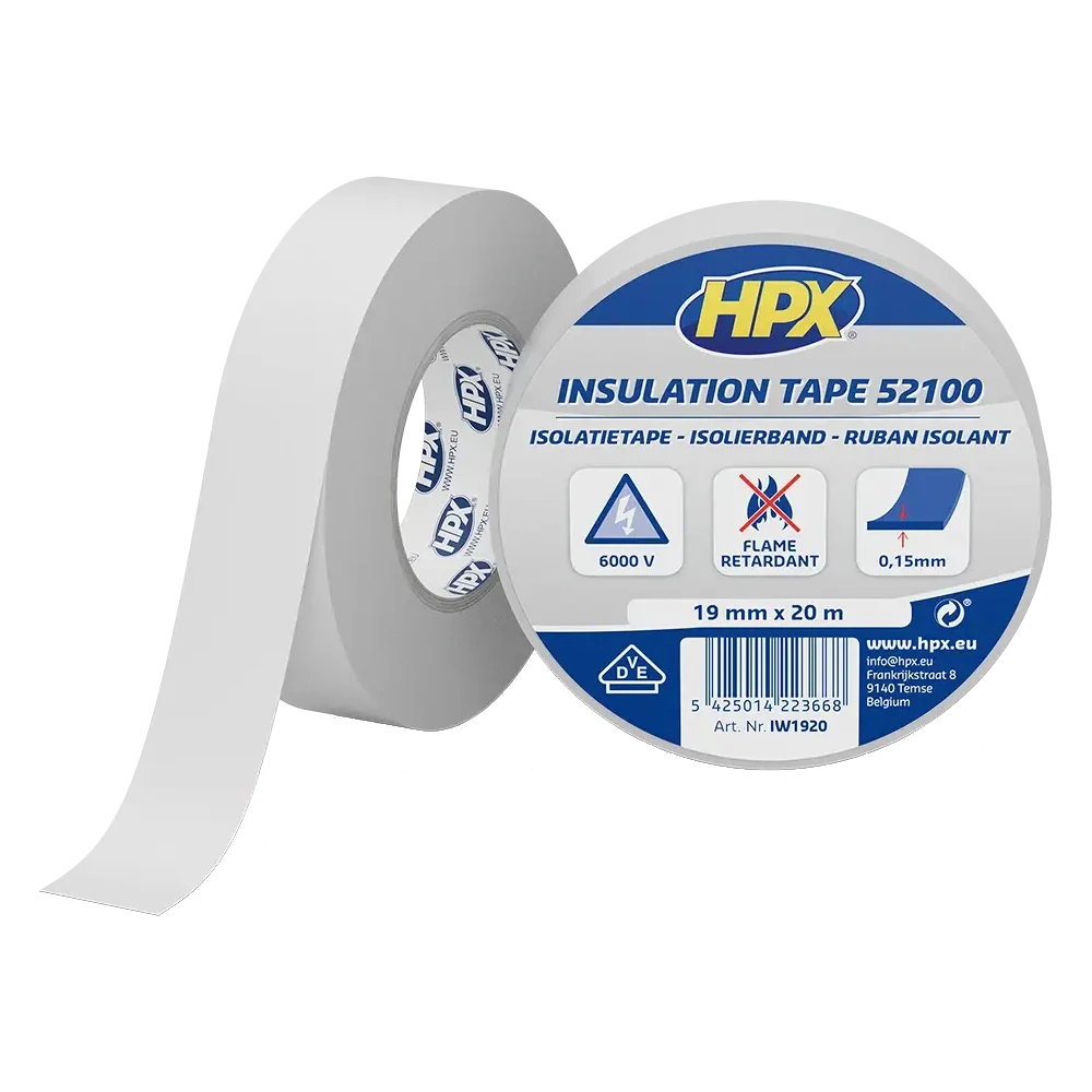 Стрічка ПВХ ізоляційна · HPX IW1920 HPX52100 19мм х 20м