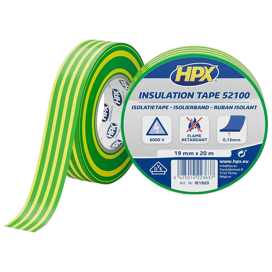 Стрічка ПВХ ізоляційна · HPX IE1920 HPX52100 19мм х 20м