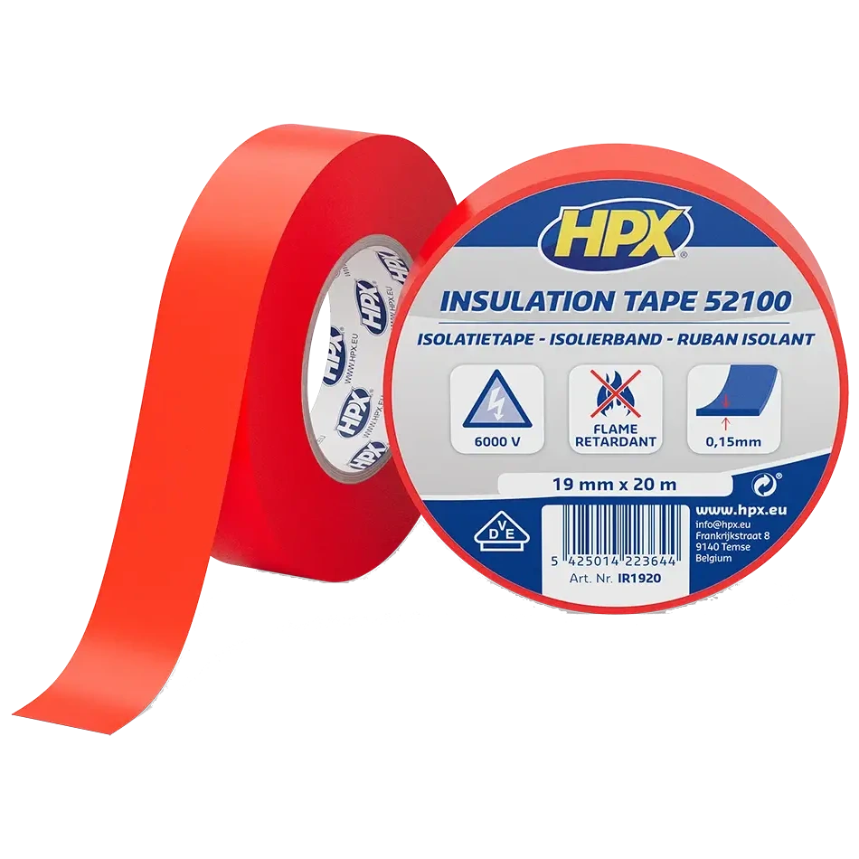 Стрічка ПВХ ізоляційна · HPX IR1920 HPX52100 19мм х 20м