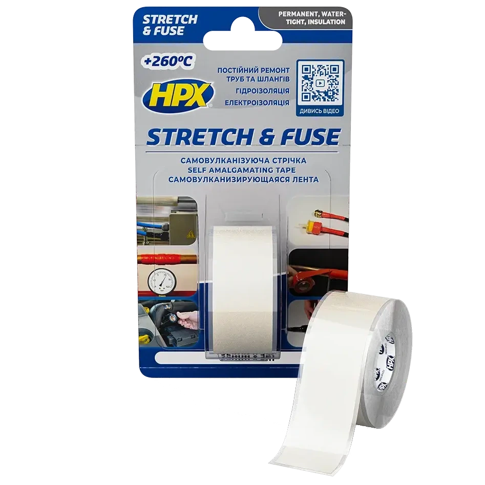 Стрічка силіконова вулканізуюча · HPX SI2503 Stretch&Fuse 25мм х 3м
