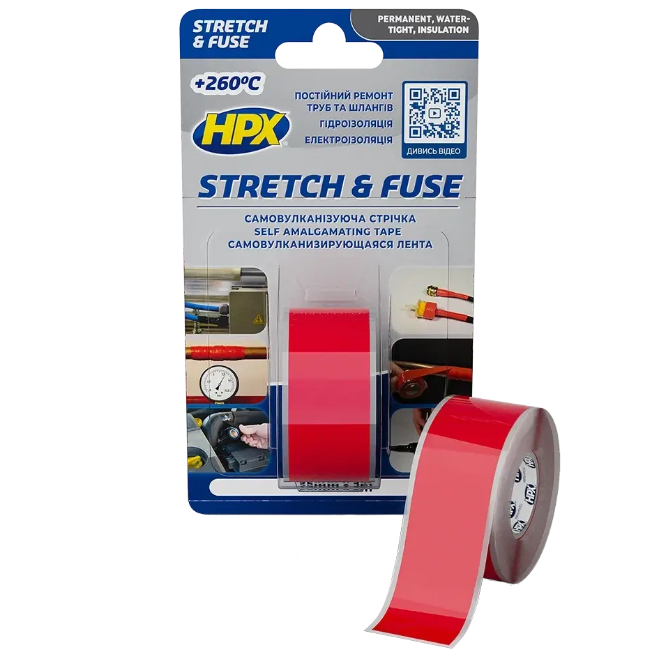 Стрічка силіконова вулканізуюча · HPX SO2503 Stretch&Fuse 25мм х 3м