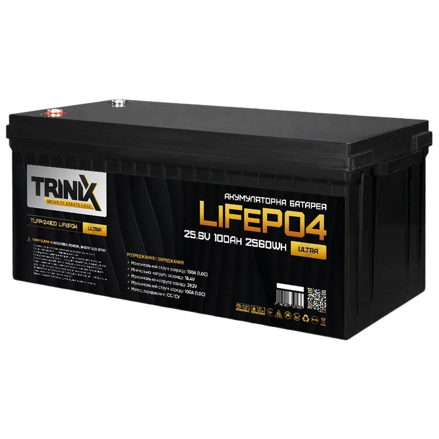 Літієва акумуляторна батарея · Trinix TLFP-24100 Ultra 25.6В 100А•год 100А