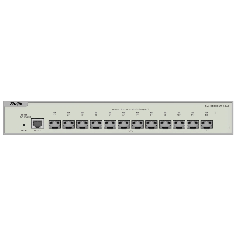 Комутатор 12-портовий 10G SFP+ керований L3 · Ruijie Reyee RG-NBS5500-12XS