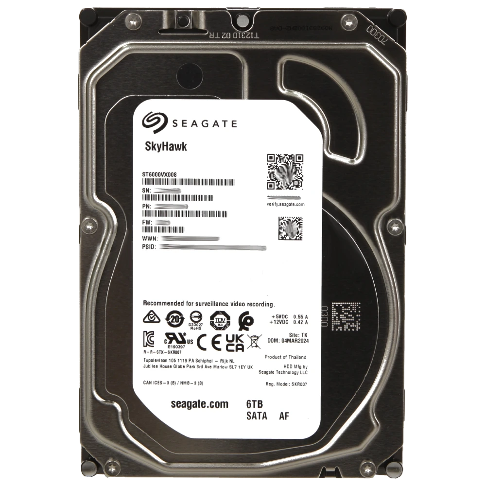 Жорсткий диск внутрішній · Seagate SkyHawk ST6000VX008 6Тб