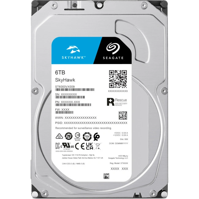Жорсткий диск внутрішній · Seagate SkyHawk ST6000VX009 6Тб