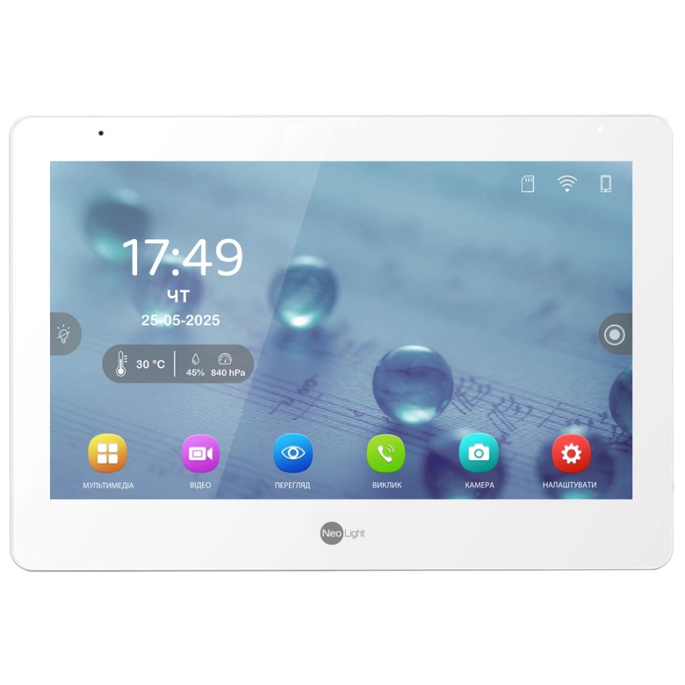Відеодомофон NeoLight · MEZZO Hybrid White