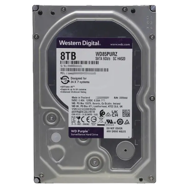 Жорсткий диск внутрішній · Western Digital Purple WD85PURZ 8Тб