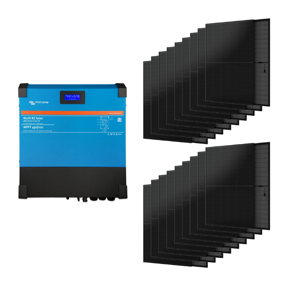 Система автономного живлення однофазна · Victron Energy Multi RS Solar 48/6000/100-450/80 + AIKO A445-MAH54Mb 5.3 кВт