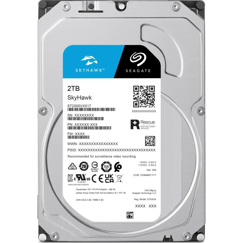 Жорсткий диск внутрішній · Seagate SkyHawk ST2000VX017 2Тб
