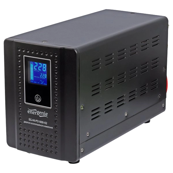 Джерело безперебійного живлення під акумулятор · EnerGenie EG-HI-PS2000-02 2000ВA чиста синусоїда