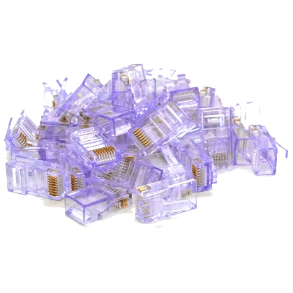 Конектор · Merlion RJ-45 8P8C UTP Cat-5 (100 шт/уп.) Q100 Violet