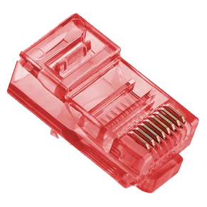 Конектор · Merlion RJ-45 8P8C UTP Cat-5 (100 шт/уп.) Q100 Red