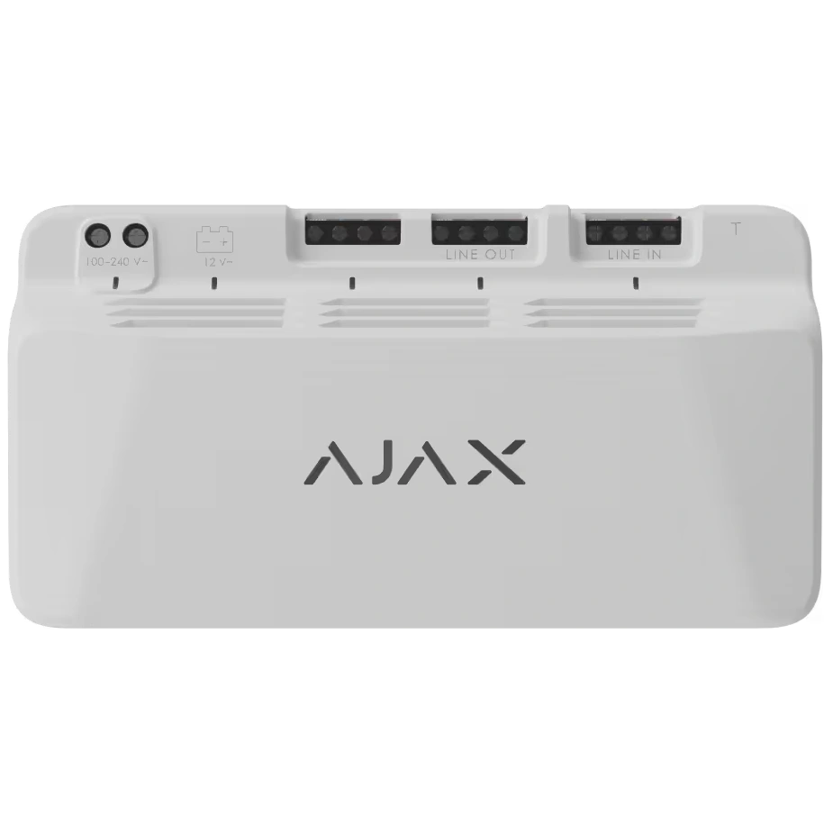Superior LineSupply (45W) ASP white Fibra · Блок живлення для роботи лінії Fibra Ajax