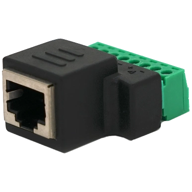 Роз'єм · RJ-45(F) (8 контактів) з клемами під кабель