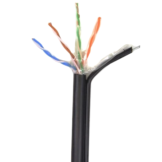 Кабель ATIS · UTP 4*2*0.5-CU PE MP кат.5е (UTP мідь зовнішній з дротом) бухта 305м