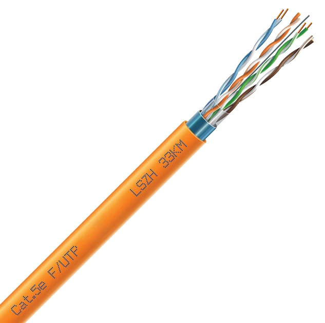 Кабель кручена пара ЗЗКМ (FTP мідь безгалоговий LSZH) · Cat. 5e F/UTP LSZH 4х2х24 AWG (7091004) бухта 305м.