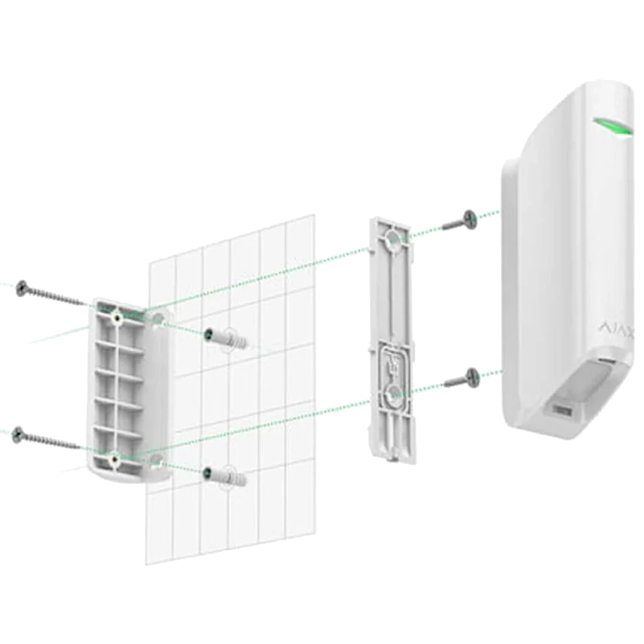 Кріпильна панель · Ajax Smartbracket MotionProtect Curtain white