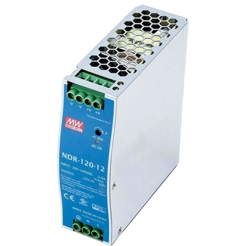 Блок живлення Mean Well · NDR-120-12 120Вт 10A 12В на DIN-рейку
