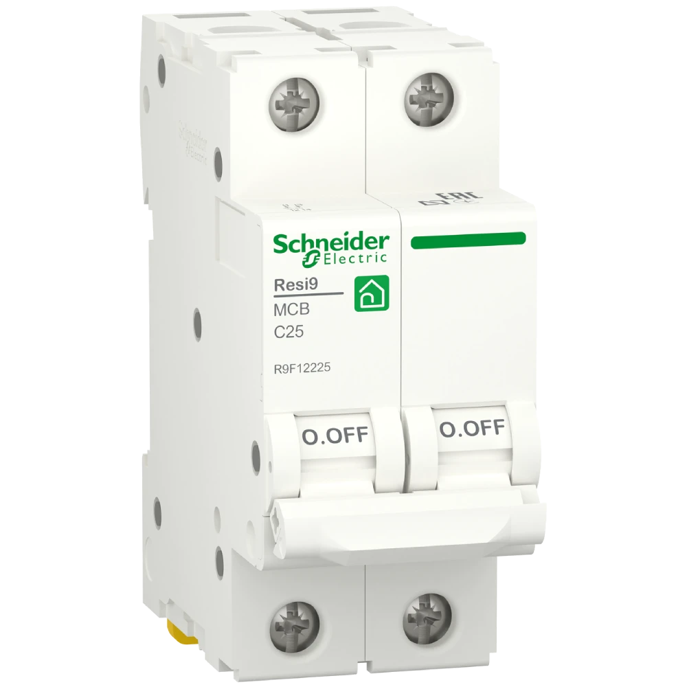 Автоматичний вимикач Schneider Electric · RESI9 25 А, 2P, крива С, 6кА