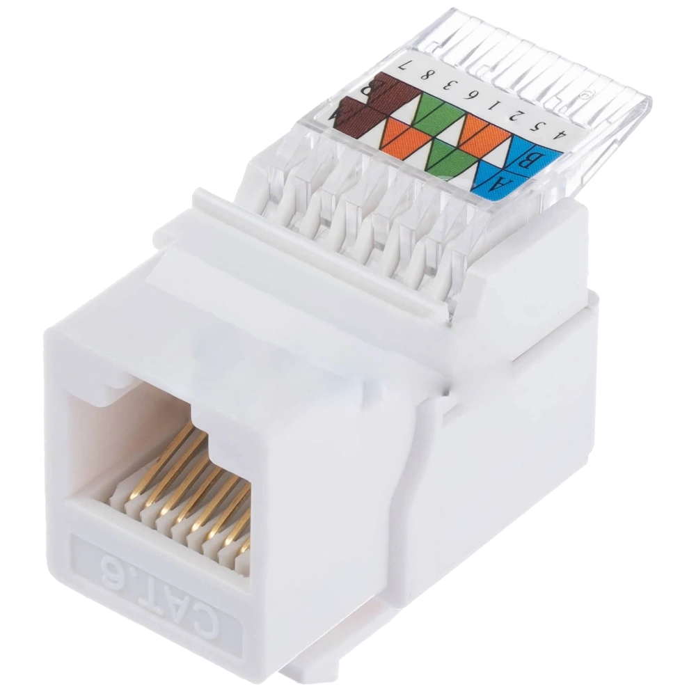 Модуль · Hager Lumina WL9002 SLIM KeyStone RJ-45 UTP, кат.5е