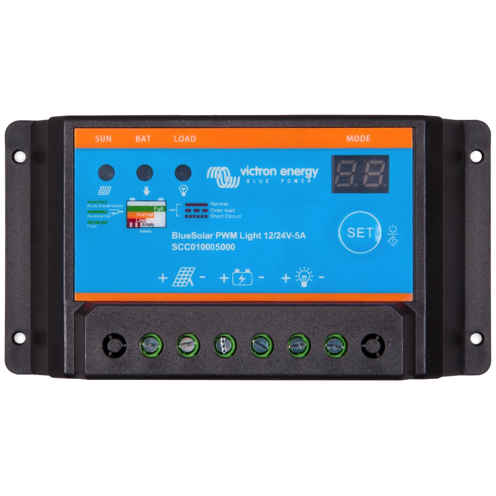 Контролер заряду · Victron Energy BlueSolar PWM-Light Charge Controller 12/24-5