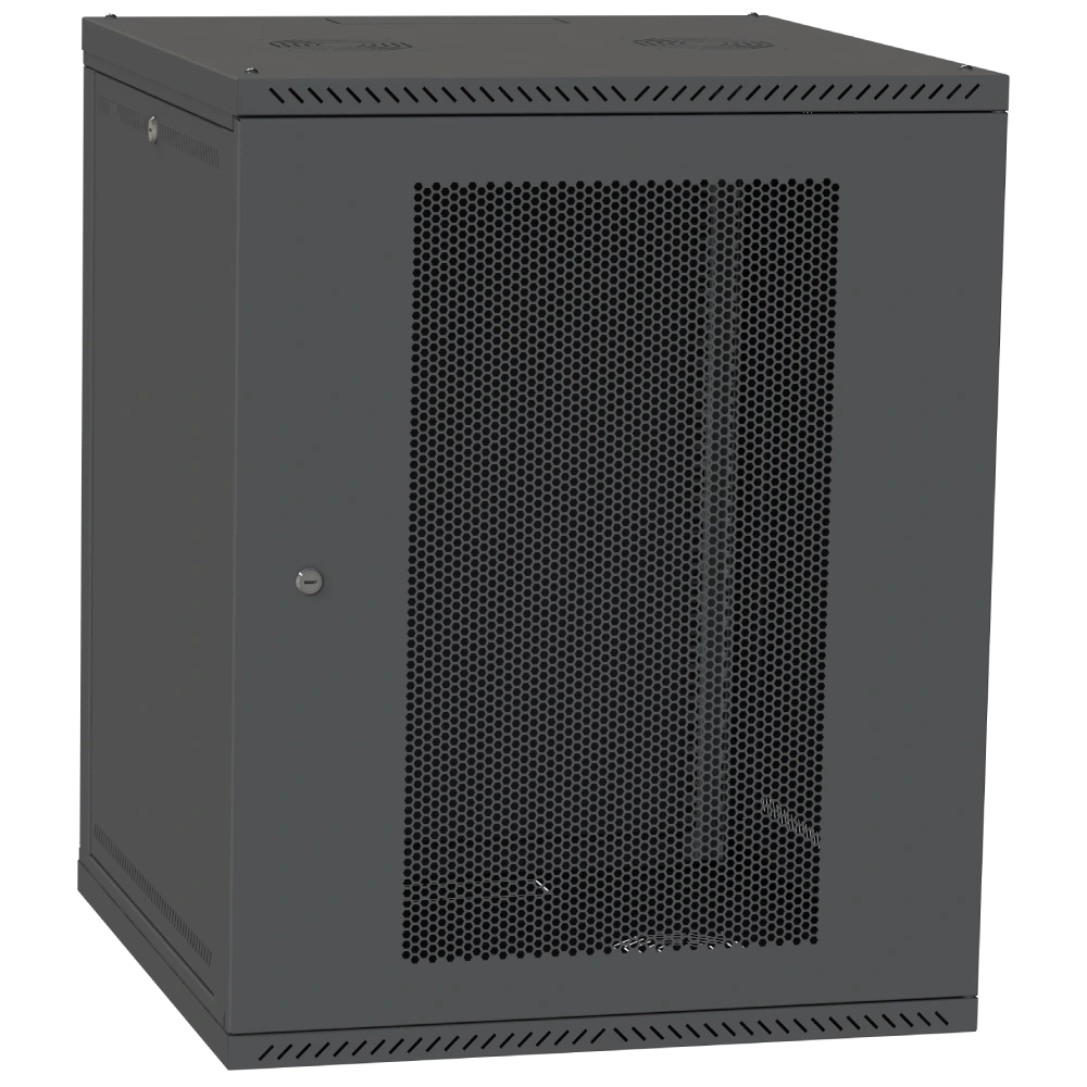 Шафа серверна · IPCOM СН-15U 600х450 перфорація RAL9005