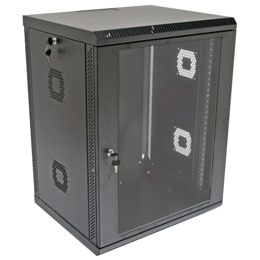 Шафа · 19"15U, 600х600х773 акрилове скло,чорна