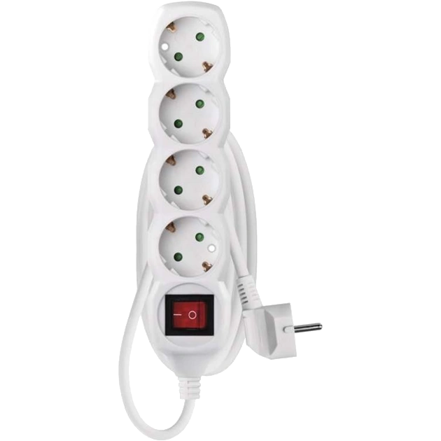 Мережевий подовжувач · EMOS P1421R 4 розетки 1.5 м