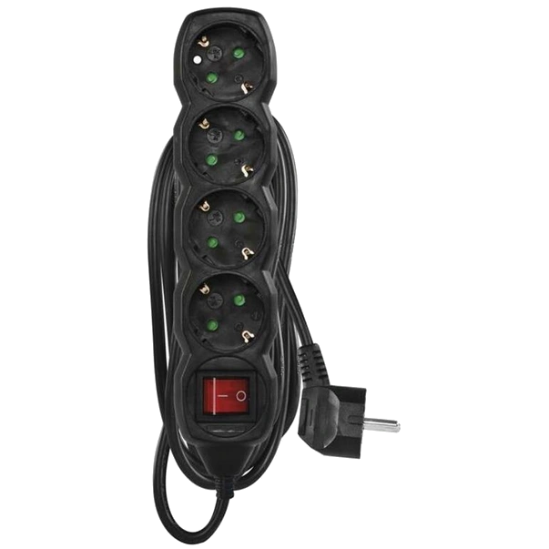 Мережевий подовжувач · EMOS PC1423R 4 розетки 3 м