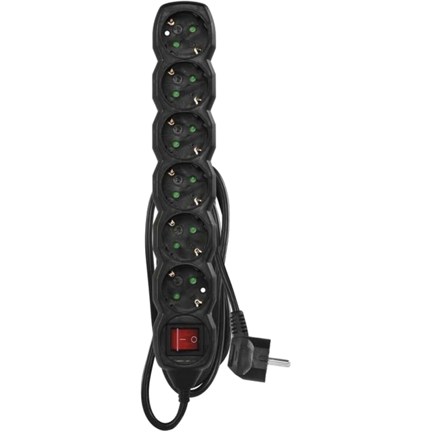 Мережевий подовжувач · EMOS PC1621R 6 розетки 1.5 м