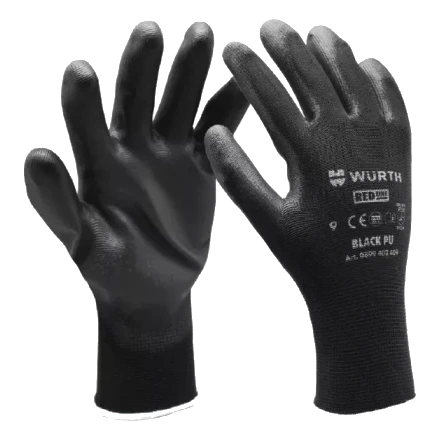 Рукавиці монтажні · Wurth Black PU р.9