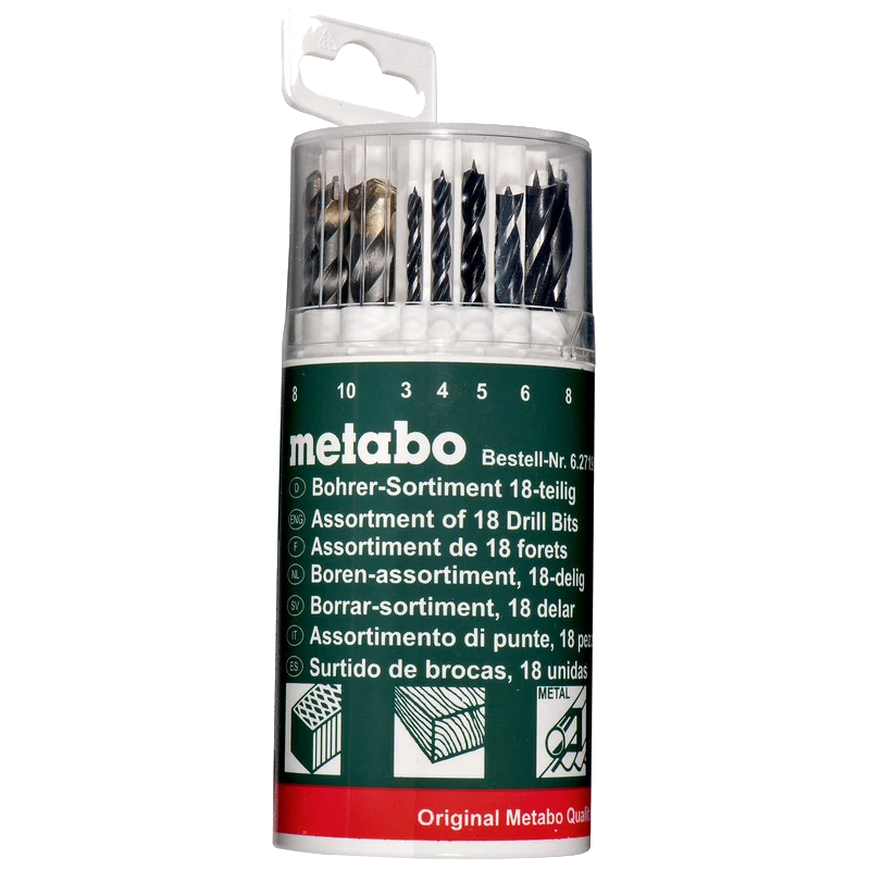 Набір свердел · Metabo 18 предм. (627190000)