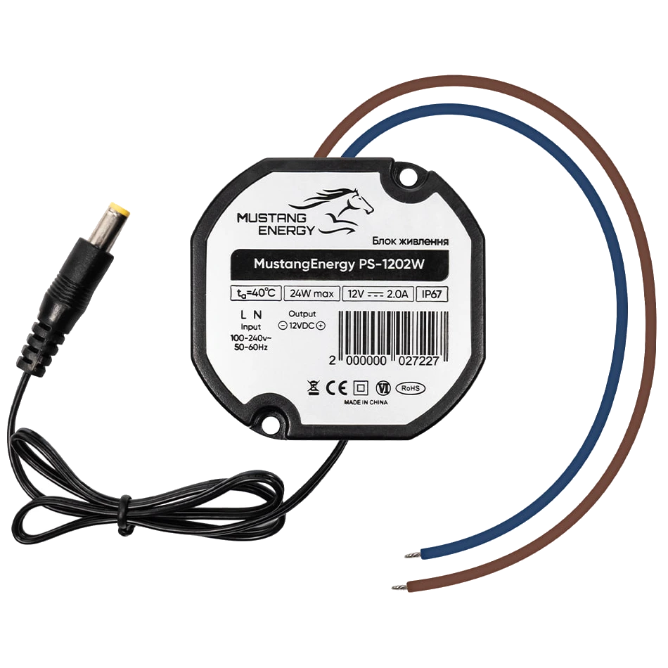 Блок живлення · Mustang Energy PS-1202W IP67