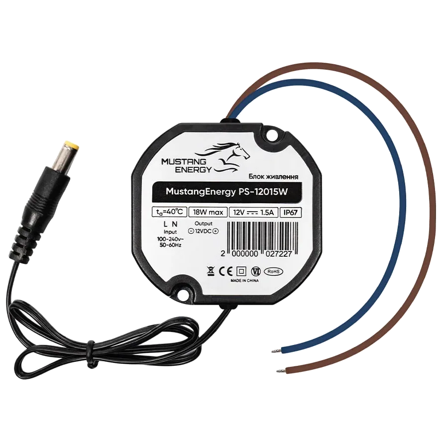 Блок живлення · Mustang Energy PS-12015W IP67