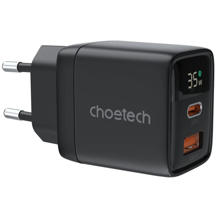Адаптер · Choetech PD6052 Black PD35W GAN A+C