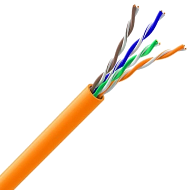 Кабель вита пара ЗЗКМ (UTP мідь безгалогенний LSZH) · Cat. 5e U/UTP LSZH 4х2х24 AWG (7091010) бухта 305м