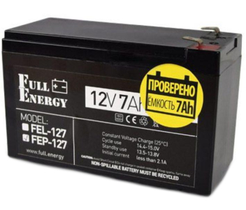 Свинцево-кислотна акумуляторна батарея · Full Energy FEP-127 7А•г 12В