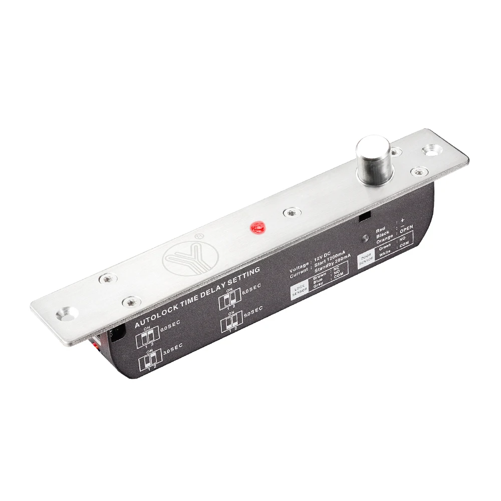 Замок ригельний · Yli Electronic YB-700B(LED) врізний для системи контролю доступу
