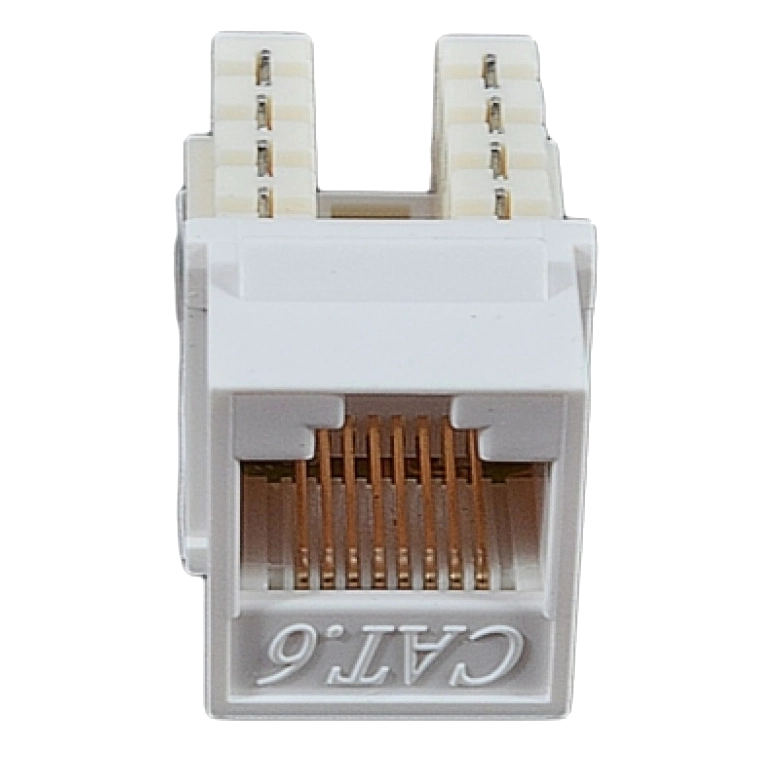 Модуль KeyStone RJ45 UTP, кат. 6, 110, Slim, W - 16.6 мм, білий · EPNew 6KTVM-U0WH